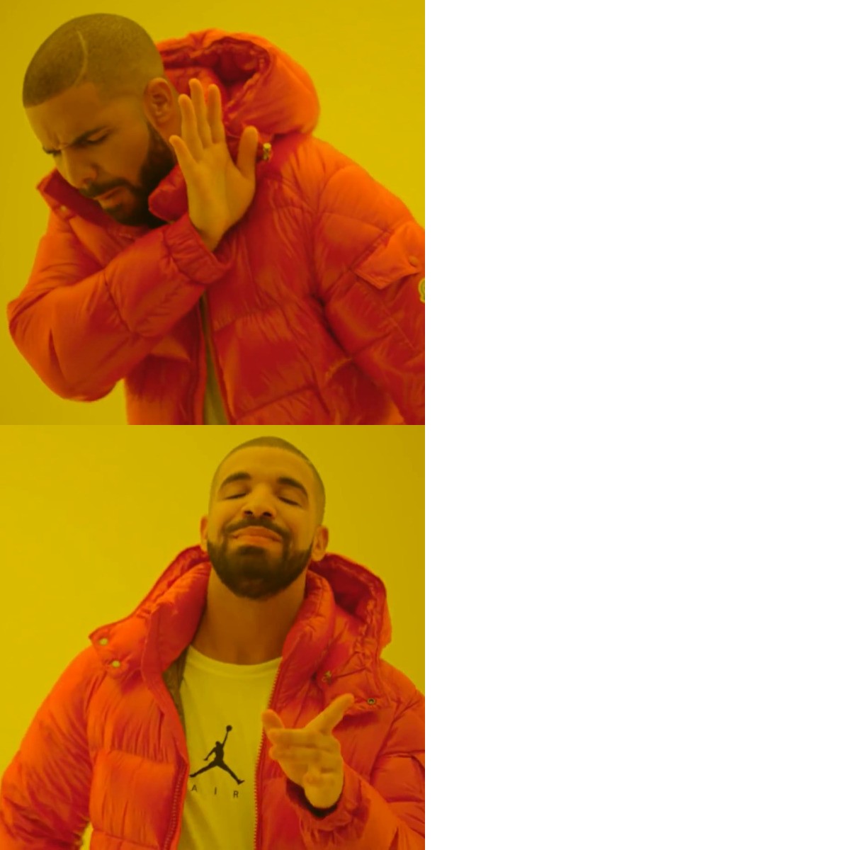Drake Hotline Bling meme about Odele