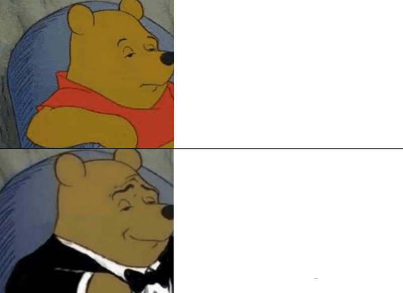 Tuxedo Winnie The Pooh meme about Odele